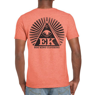 Ego King / Logo V / T-Shirt Soft Style / Heather Orange