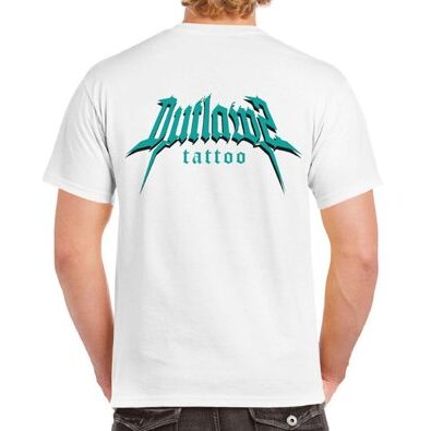 Outlawz Tattoo / Logo / T-Shirt / Weiss