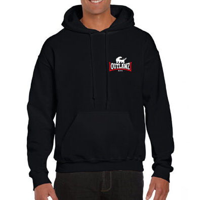 Outlawz Tattoo / Outlawz Embroidery Logo / Hoodie / Black