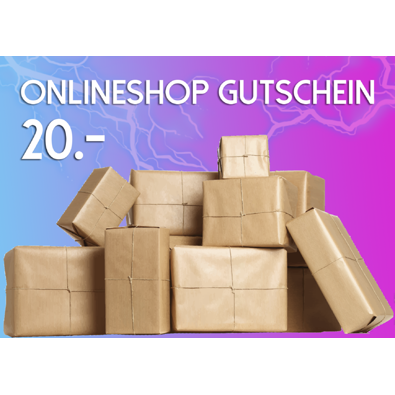 ONLINE SHOP Gutschein 20 Fr.