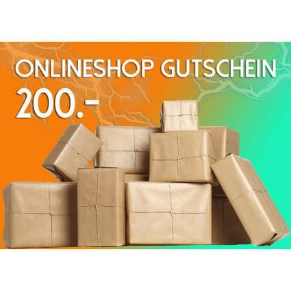 ONLINE SHOP Gutschein 200 Fr.